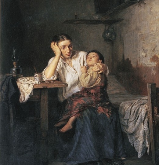 Невыносимая жизнь горожан до революции 1917 на полотнах русских живописцев