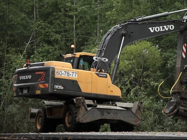     Подрядчик очистит обочины от кустарника, восстановит профиль водоотводных канав. Фото: пресс-служба Минтранса по Новгородской области