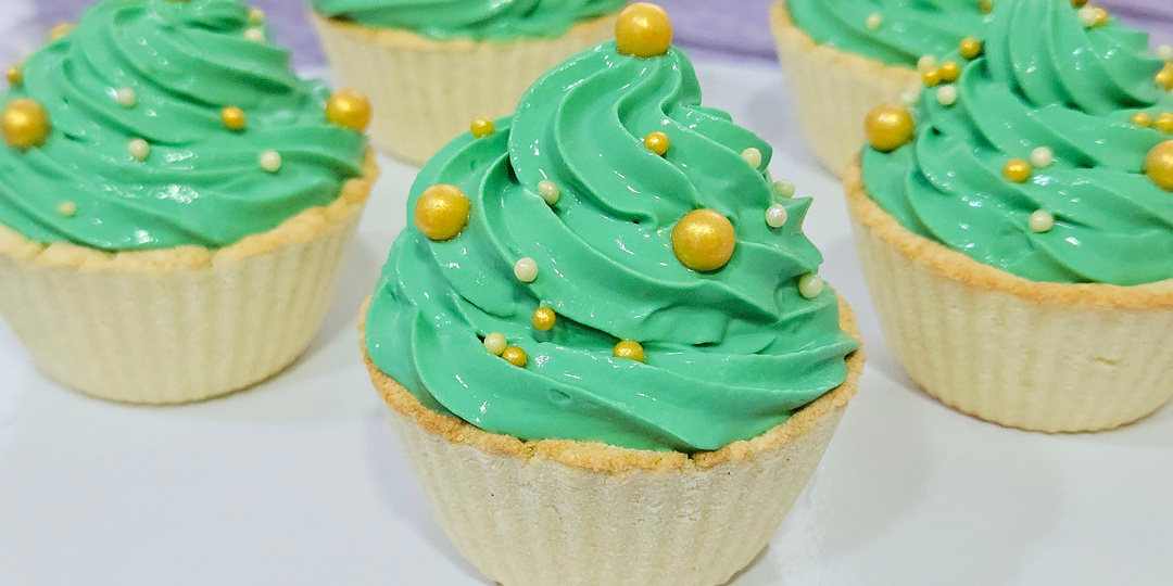 Новогодние ПП КОРЗИНОЧКИ на творожном тесте