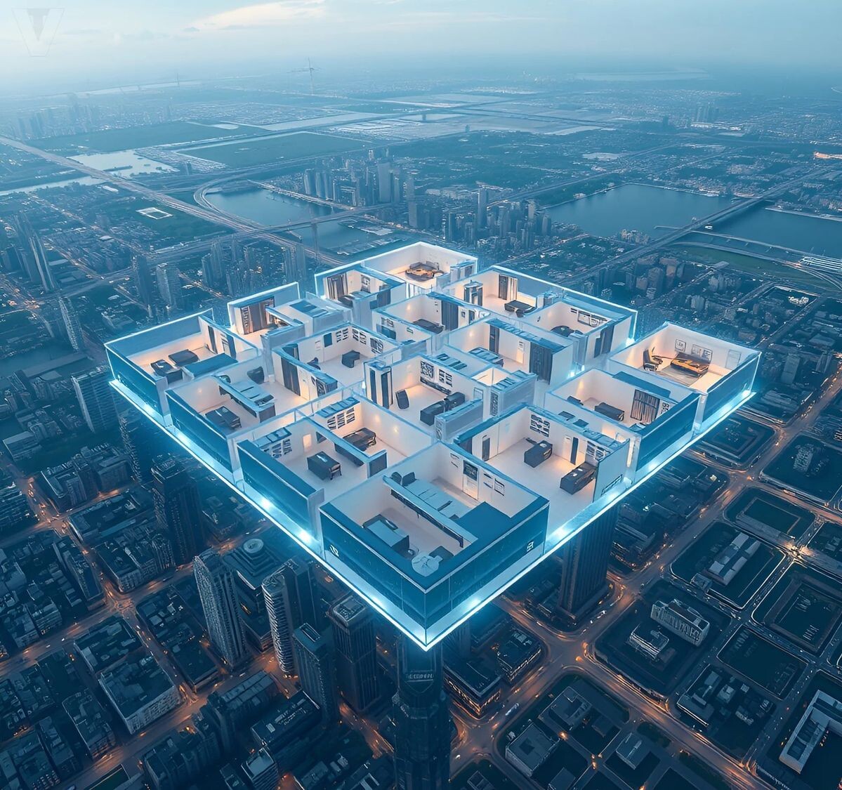 Летящие звезды дома и офиса