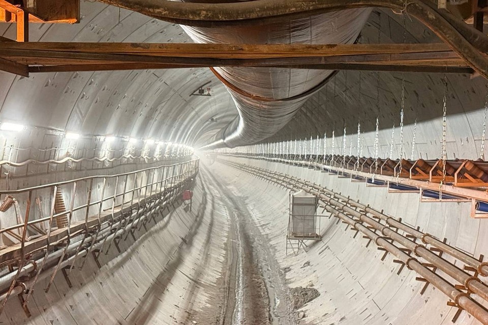    Щит «Надежда» прошел часть пути. Фото: t.me/podzemnik_spb