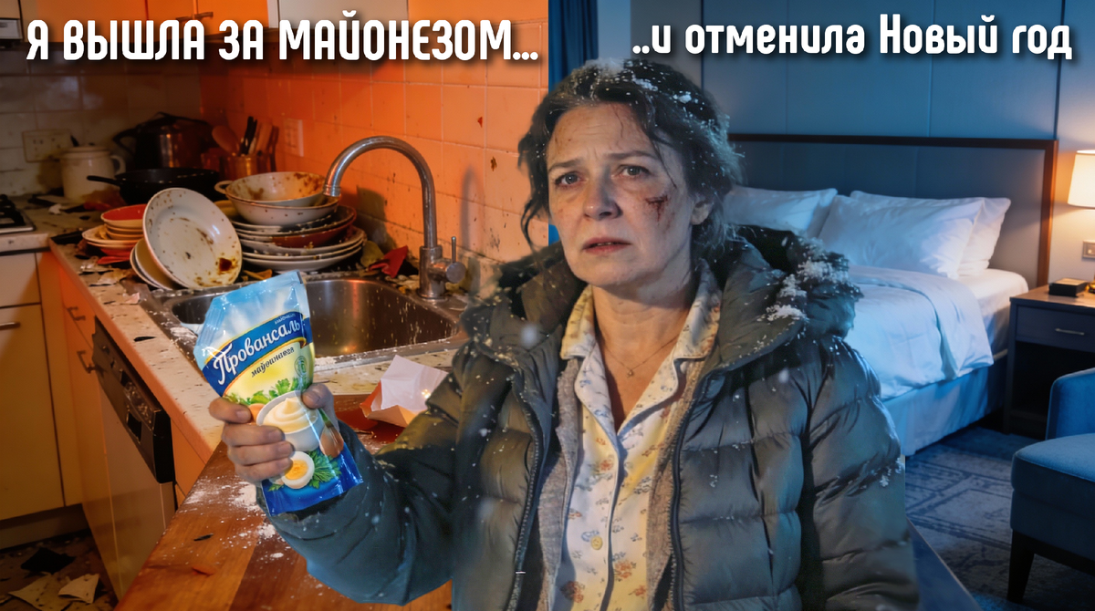 «Я вышла за майонезом и... сняла номер в отеле». История о том, как я отменила Новый год, чтобы спасти себя (и семью)