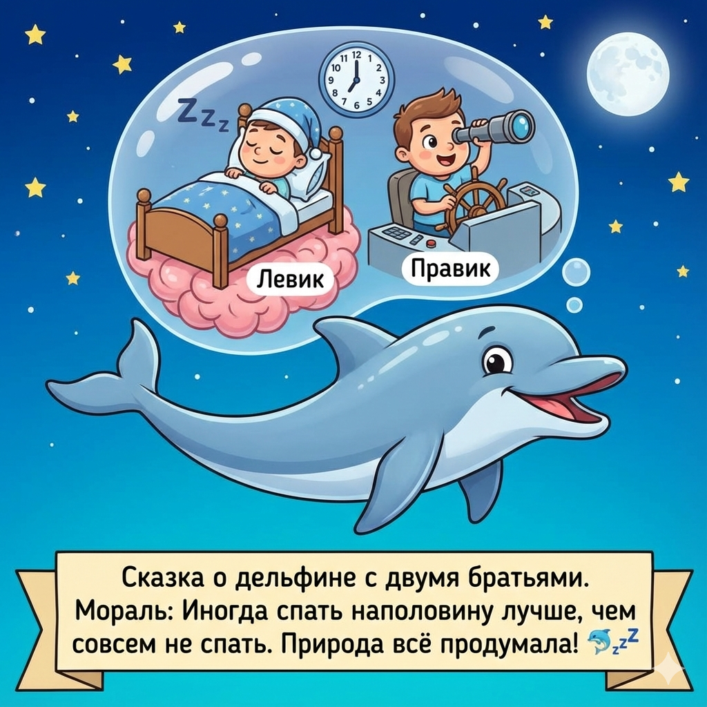 Сказка о дельфине с двумя братьями