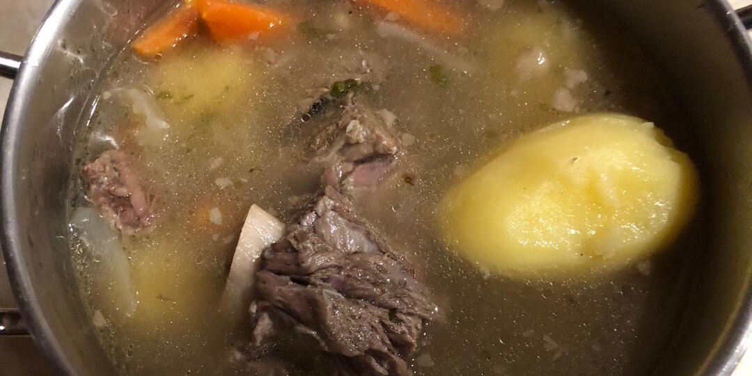 Хашлама из говяжьих рёбрышек