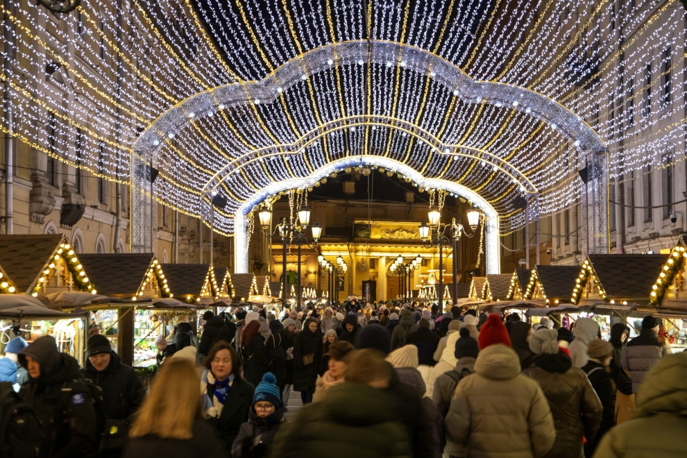 tvspb.ru Рождественская ярмарка на манежной площади