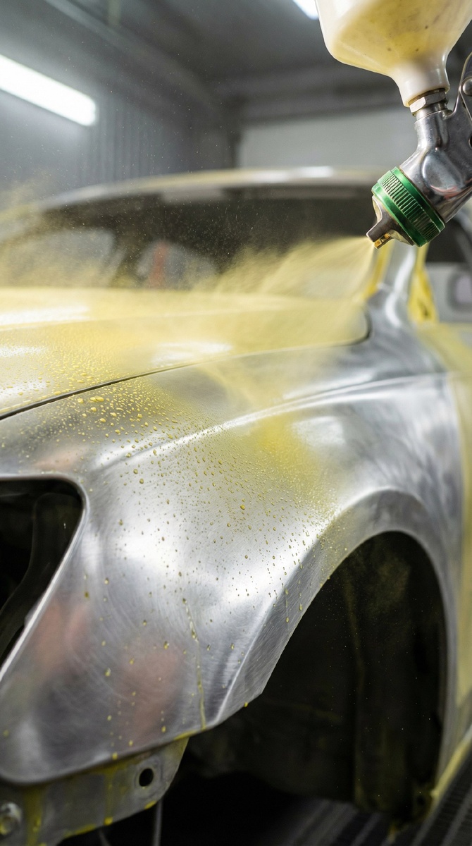  «Кислотный грунт на голом металле — тонко и сердито.»