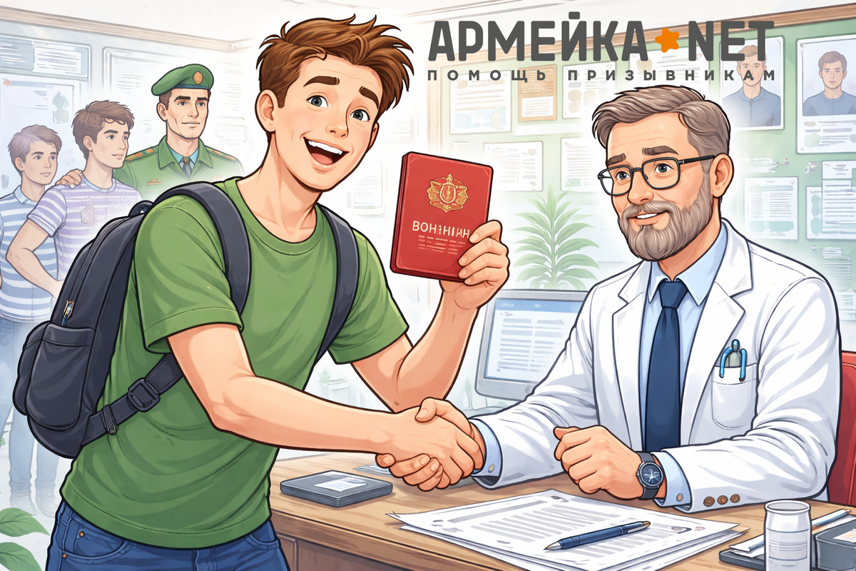 Пареньс варикоцеле получает военный билет