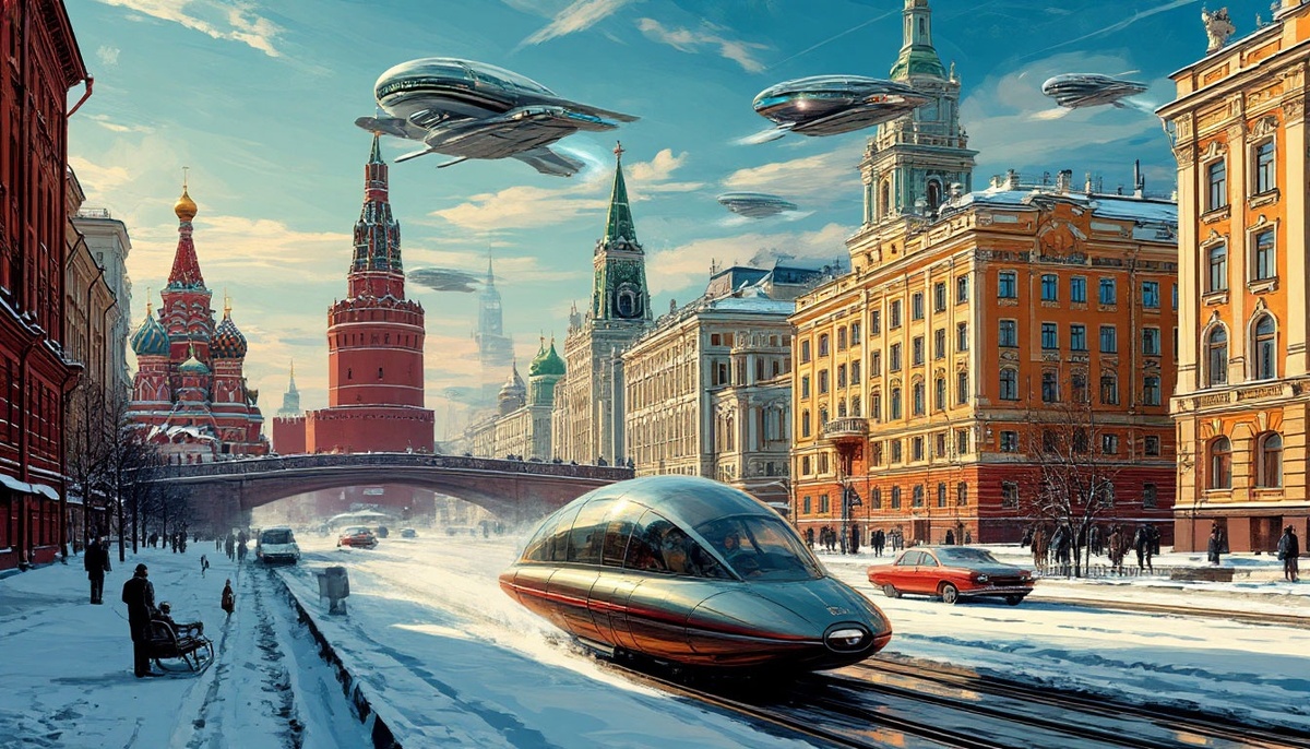    По прогнозу ИИ снег в Москве в 2050 году будет. / Создано ИИ Шедеврум