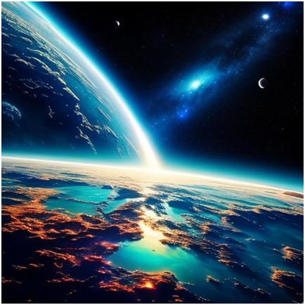 Сгенерировано ИИ- Мироздание и негатив.