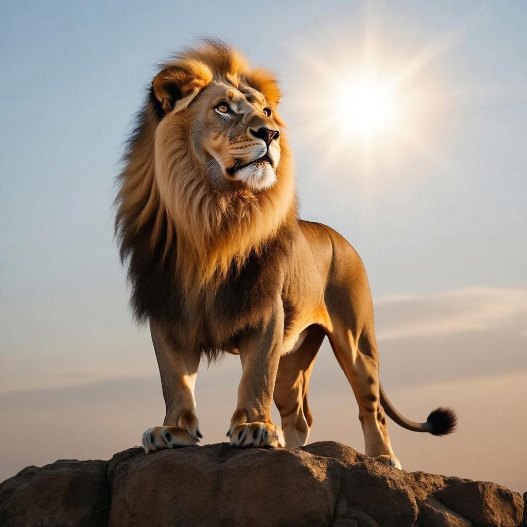 Лев создан с помощью ИИ
