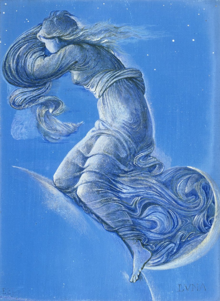 Эдвард Бёрн-Джонс "Луна" (1875)