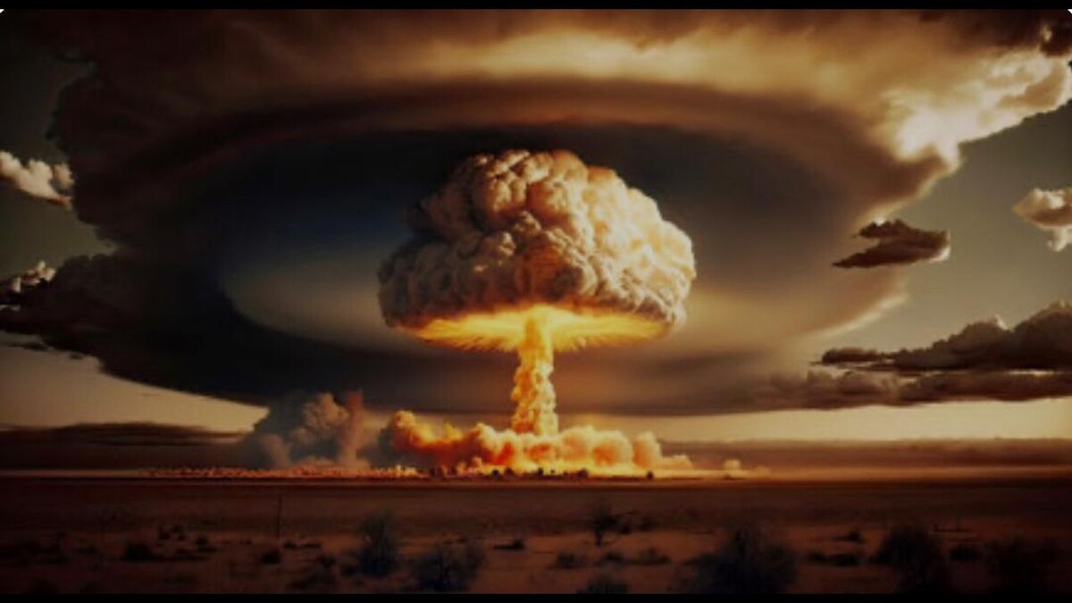 Вспыхнувшее рукотворное солнце заполнило всю окрестность нестерпимо ярким сиянием.