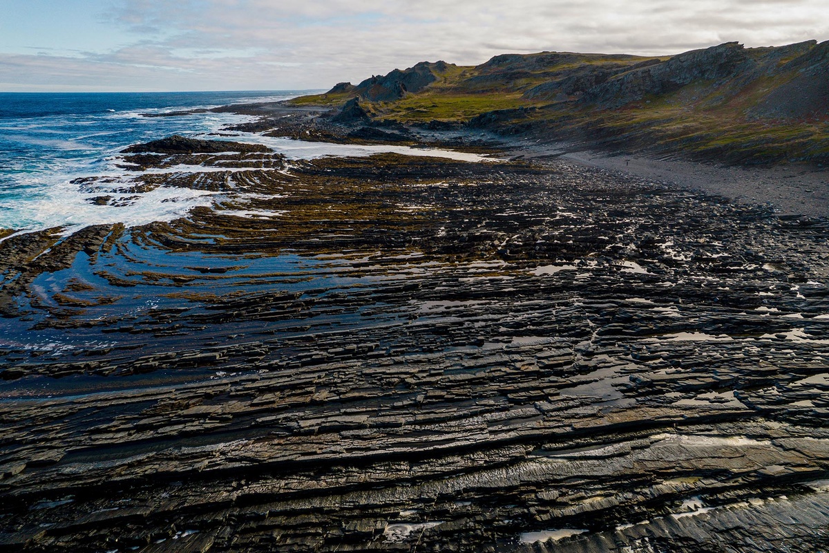 Мыс Кекурский на полуострове Рыбачий в Мурманской области
