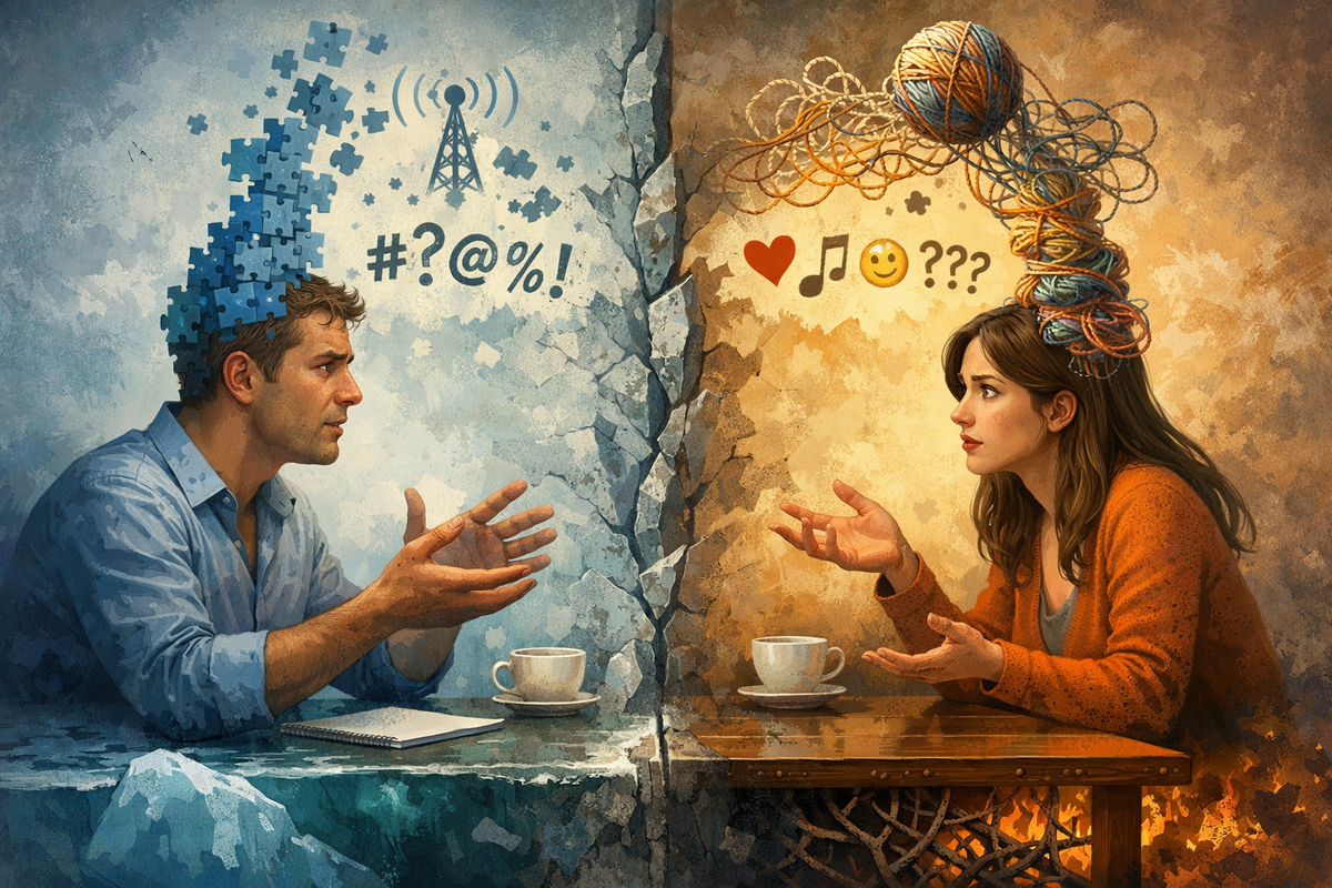 Они стоят рядом. Но живут в разных мирах