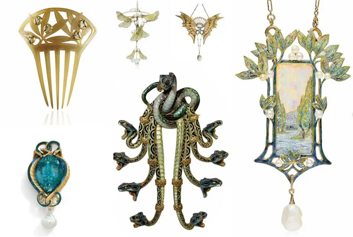 Антикварные украшения эпохи модерн (ар-нуво)