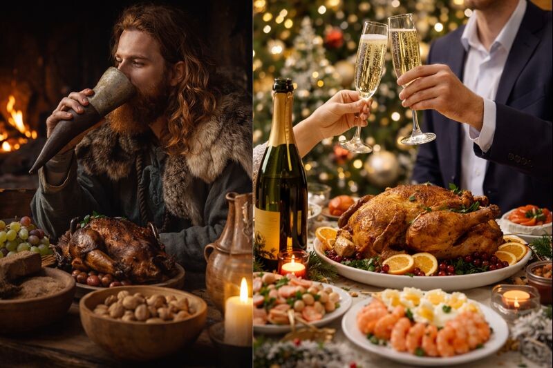 От медовухи до шампанского: как менялся праздничный стол за тысячу лет