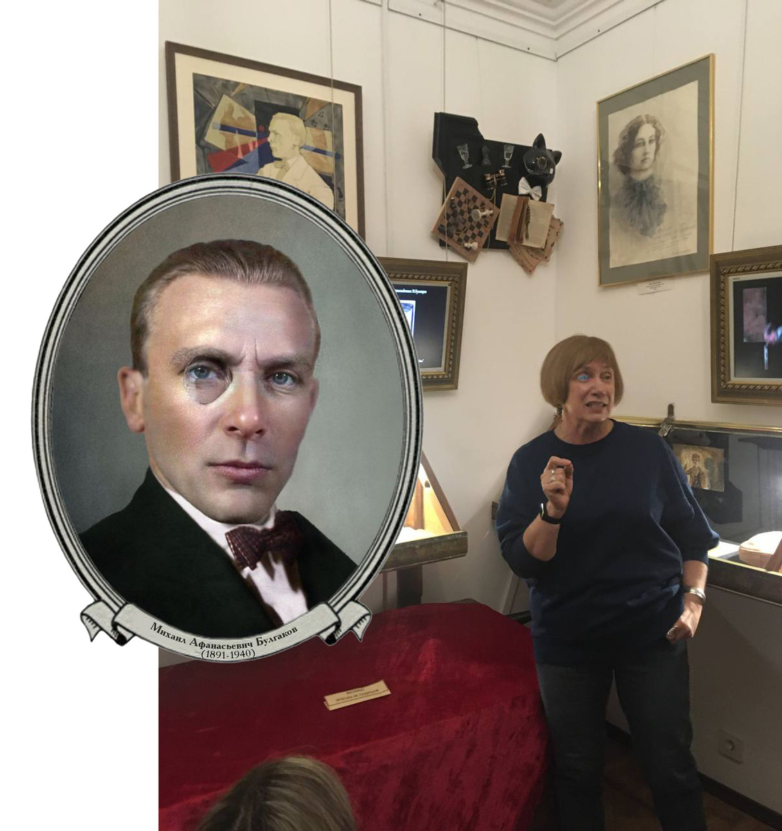 Очень надеюсь, что Наталья, которую мы искренне полюбили, нас правильно поймет: фото,которое сразу, на месте, увидели несколько человек, выкладываю как есть. Может даже использует в своей работе.