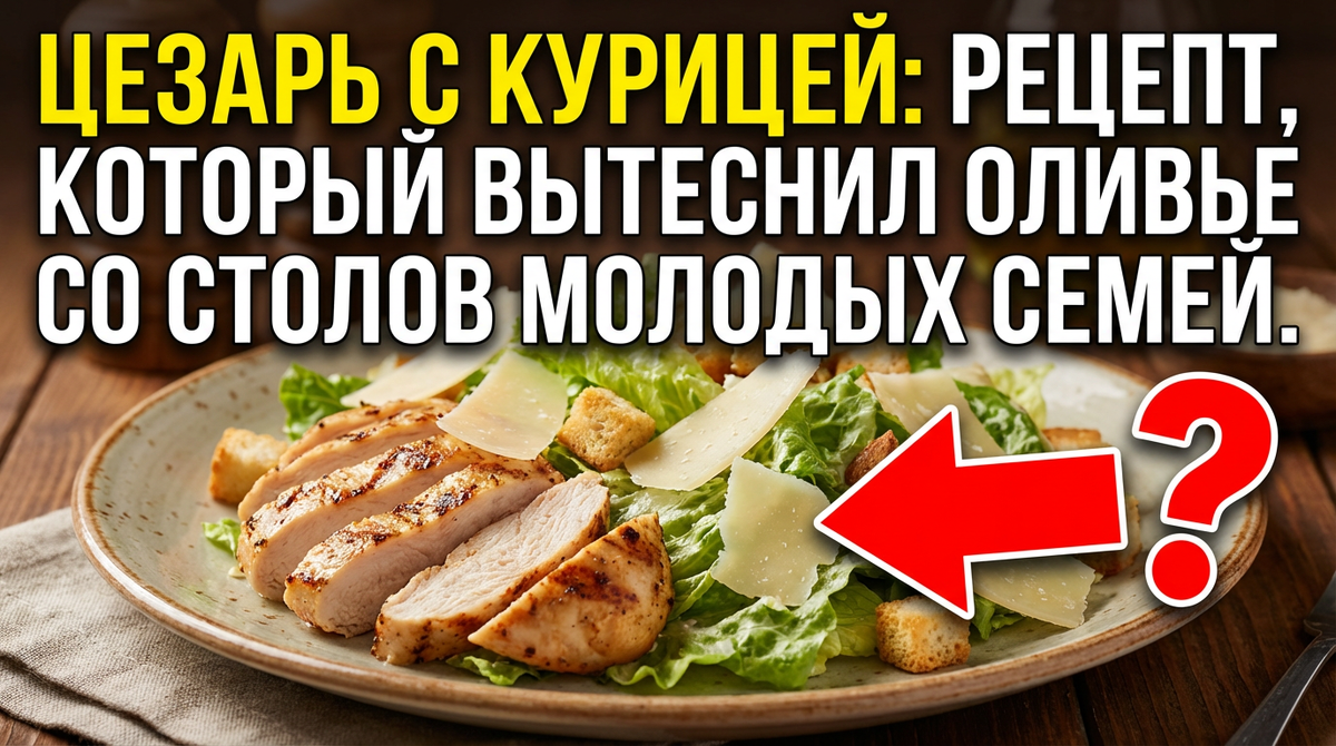 Цезарь с курицей: рецепт, который вытеснил оливье со столов молодых семей.