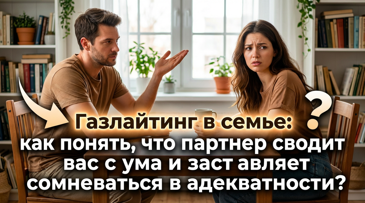  Газлайтинг в семье: как понять, что партнер сводит вас с ума и заставляет сомневаться в адекватности