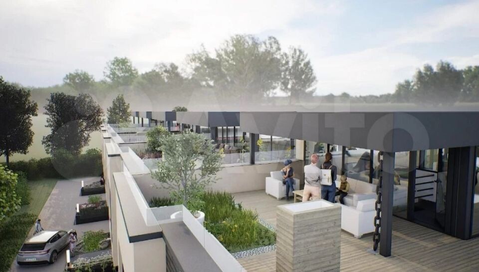    Визуализация проекта таунхауса на ул. Вечерняя в Борзовой Заимке. Источник: «Авито»