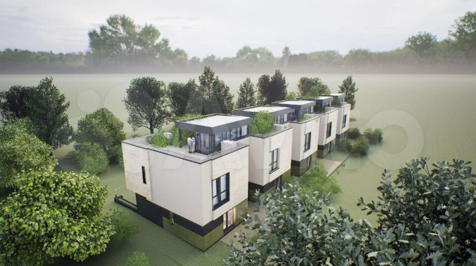    Визуализация проекта таунхауса на ул. Вечерняя в Борзовой Заимке. Источник: «Авито»