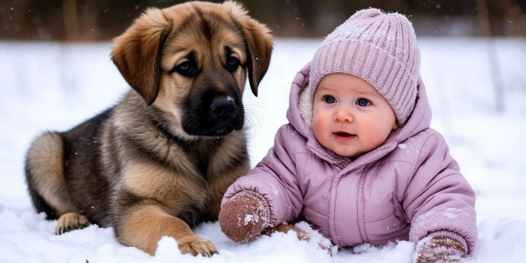 Бездомный щенок нашел младенца в кустах, который замерзал от холода. Эта история заставить вас плакать..