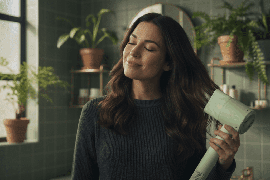    Кейс бережной сушки: как девушка с чувствительной кожей головы избежала перегрева корней TELZEN