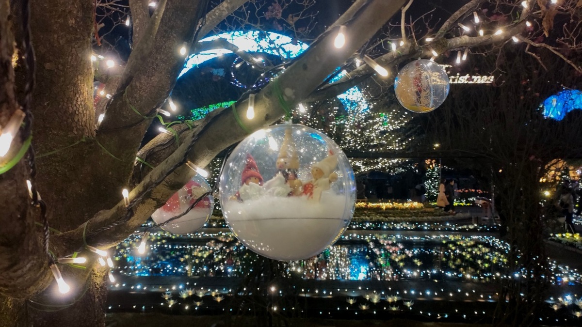 Фото автора. Рождество здесь  в деталях: огни, стекло, отражения и тихое чувство праздника.