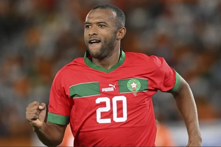 На фото автор несомненно лучшего гола КАН-2025 Аюб Эль-Кааби