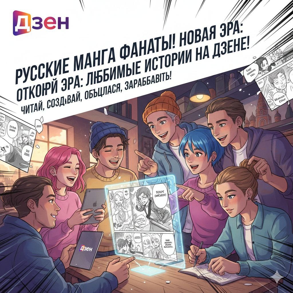 Манга-революция в России: Почему Дзен стал новым домом для фанатов и авторов? 🎌