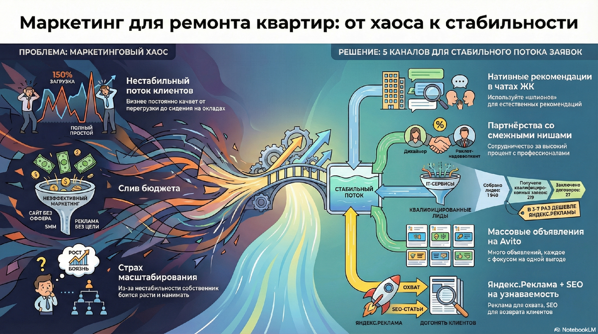 Заявки и клиенты на ремонт квартир