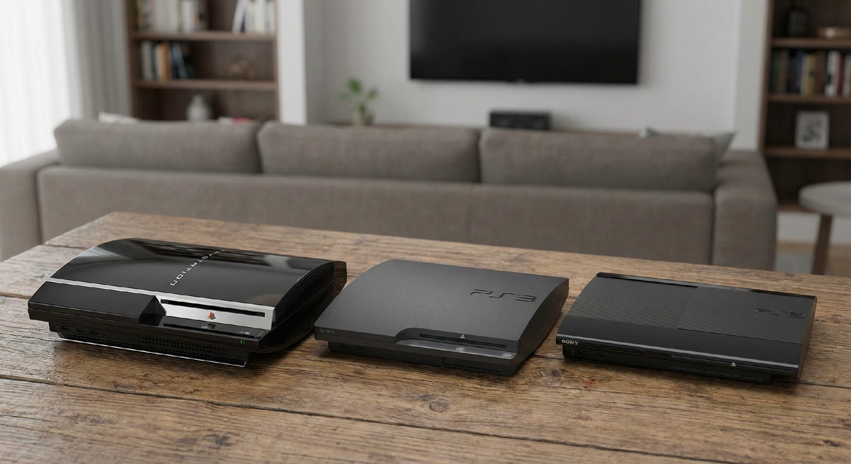 Консоли по порядку, FAT версия; Slim версия; Super Slim версия