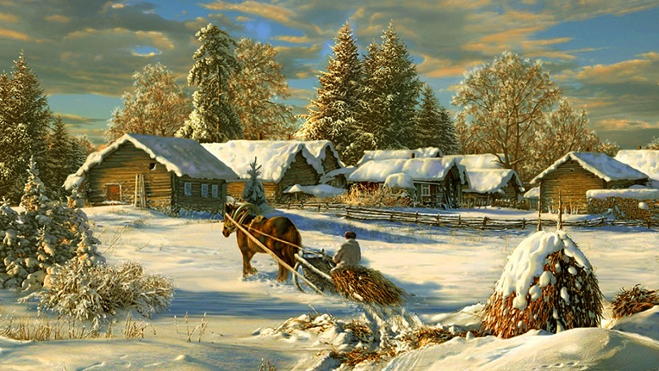 "Зима. Крестьянин торжествуя..."Картины с названиями.