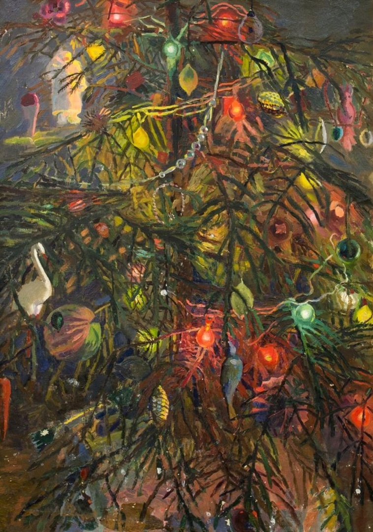Екатерина Зернова «Украшенная ёлка», 1935 год
