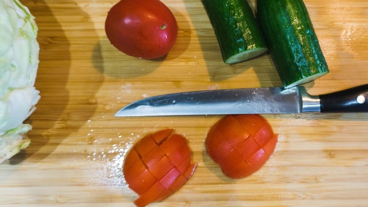    Процесс готовки салата   1MI