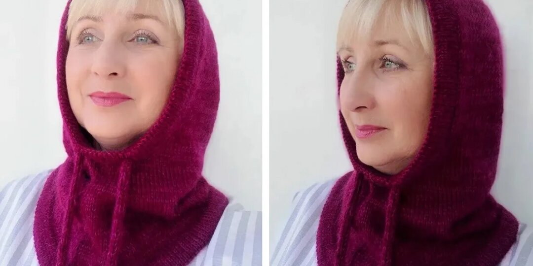 Капюшон спицами