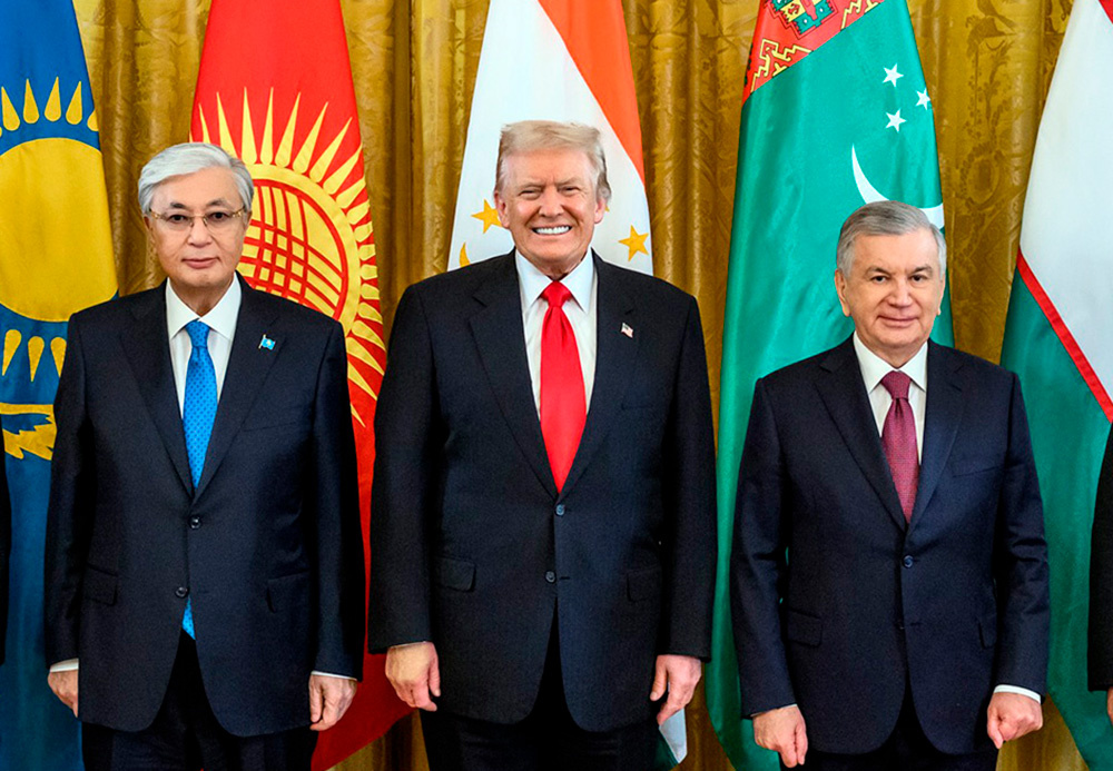 Касым-Жомарт Токаев, ДОнальд Трамп, Шавкат Мирзиёев. Фото с сайта business-online.ru