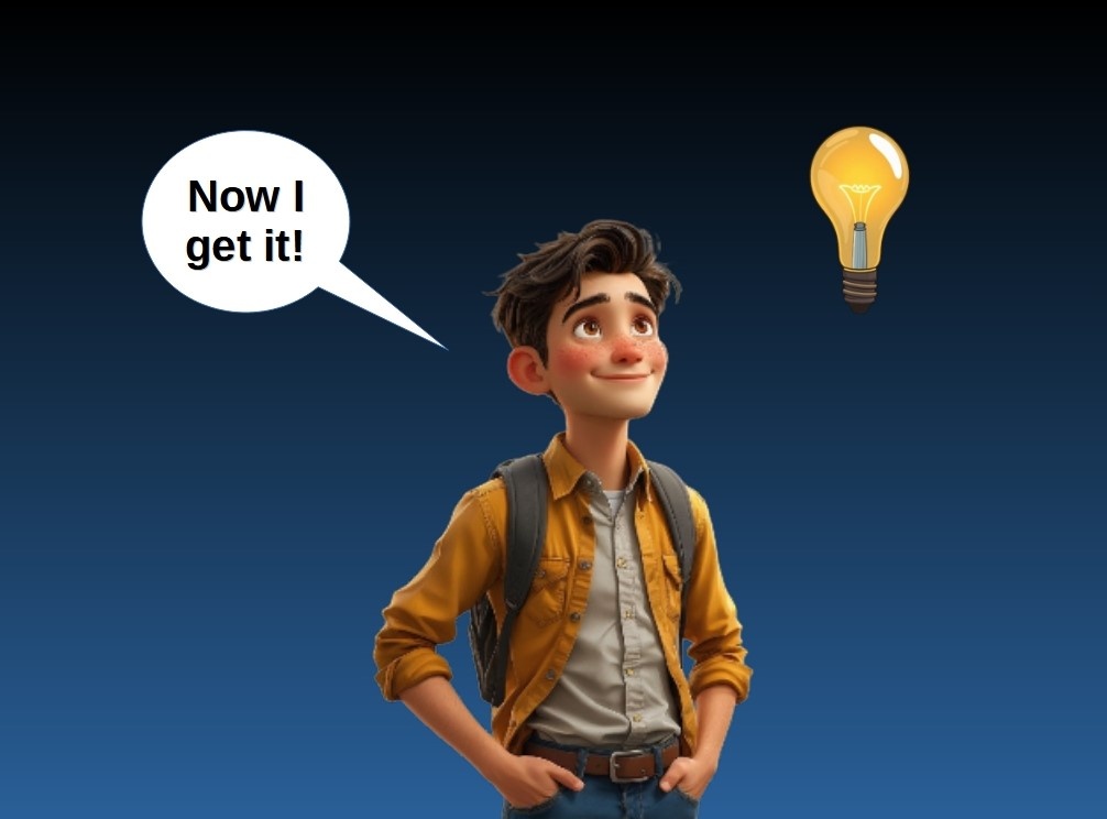 Now I get it!- Теперь я понял!