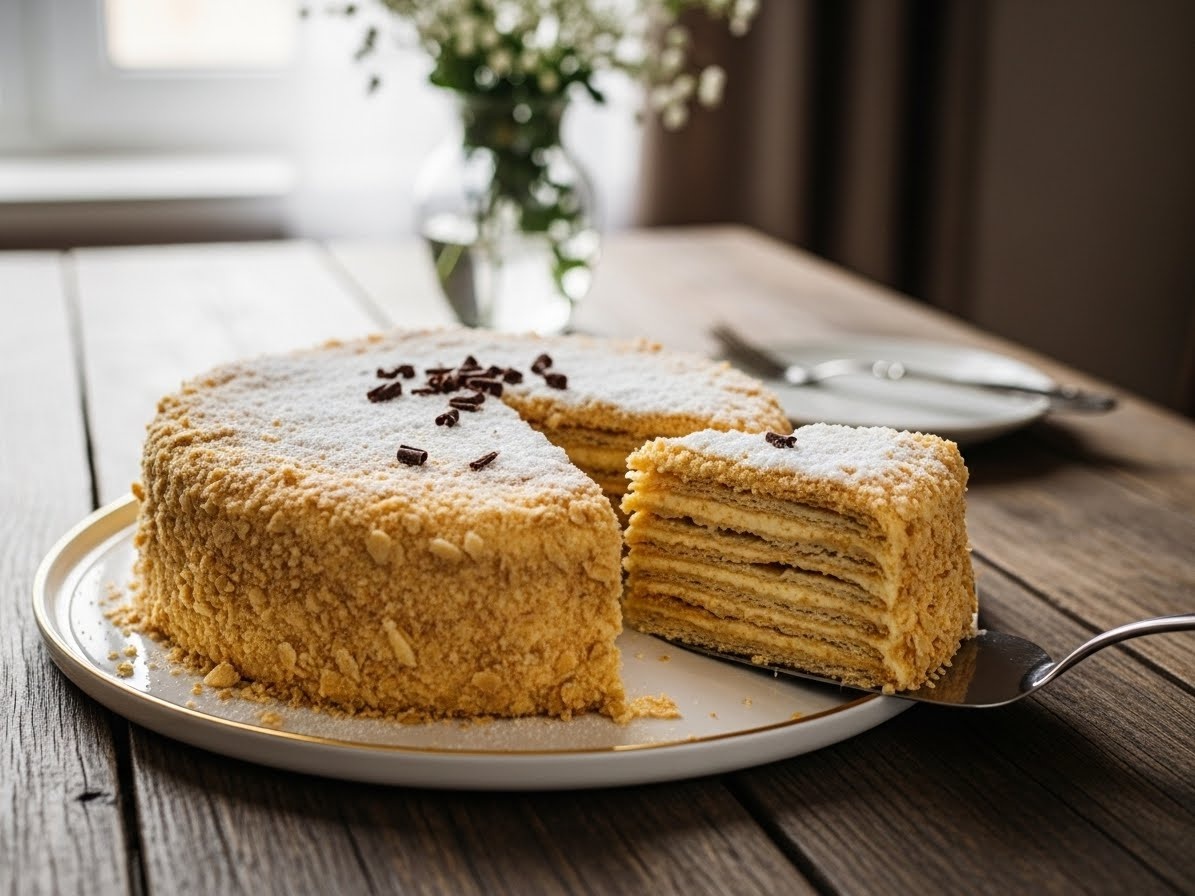 Торт наполеон классический