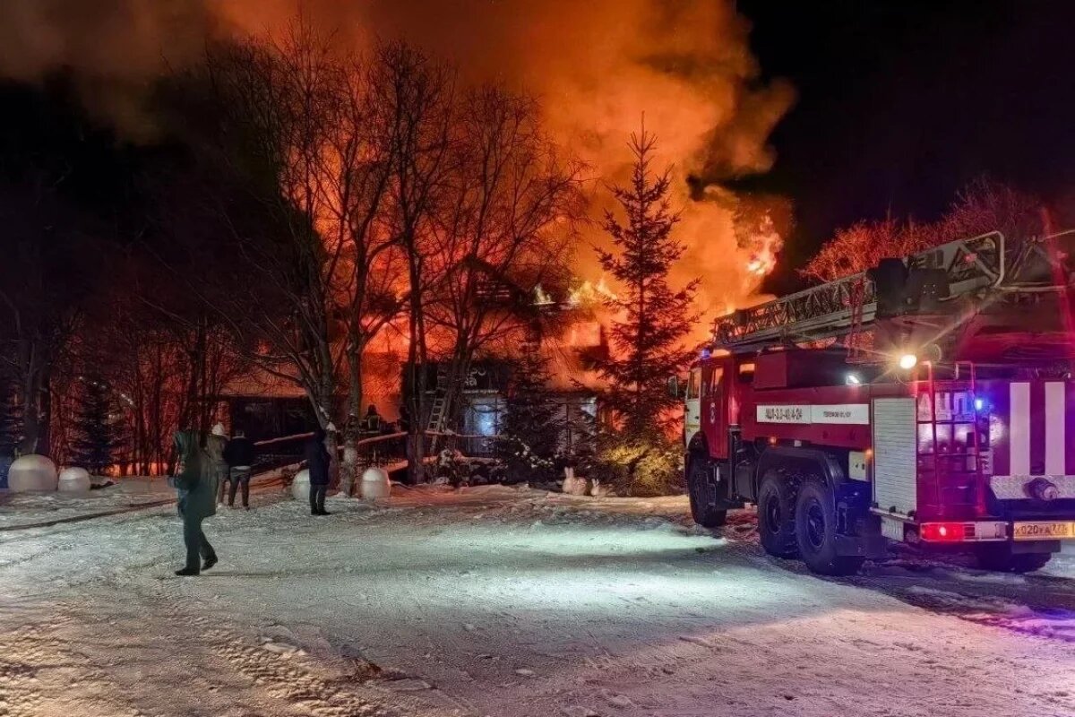    Стали известны подробности пожара ресторана в Елизово