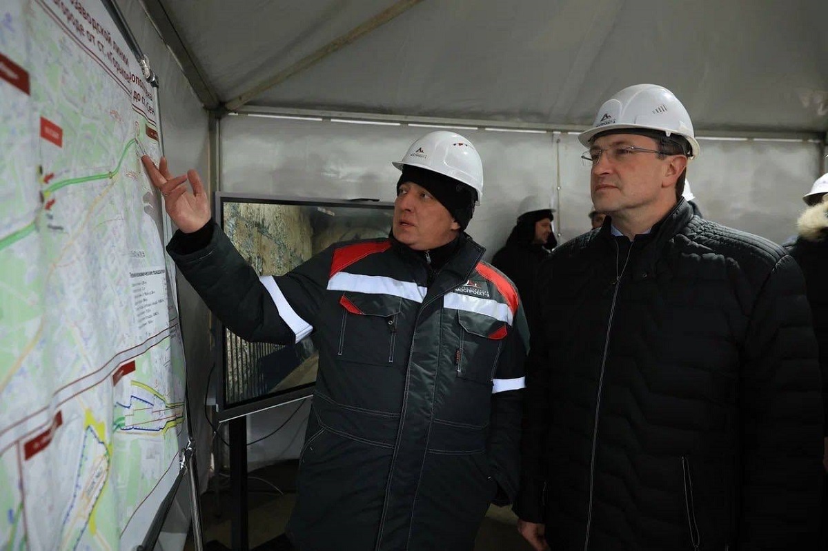    Глеб Никитин пожелал метростроевцам наращивать темп