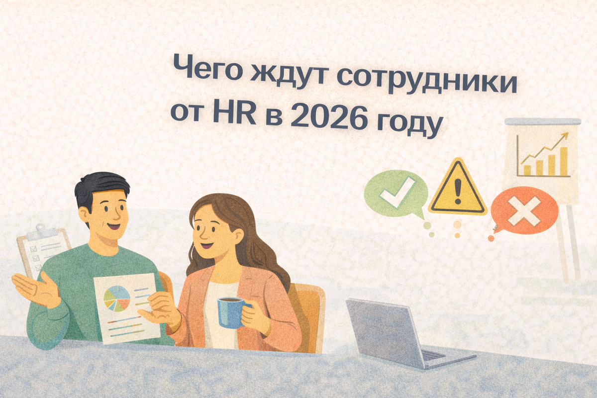 Чего ждут сотрудники от HR в 2026 году? Честности вместо корпоративных лозунгов, прозрачных решений, реальной заботы и понятного развития. В статье — ключевые ожидания сотрудников, новые требования к роли HR и выводы, которые стоит учесть уже сейчас, чтобы сохранить доверие и вовлечённость команд.
