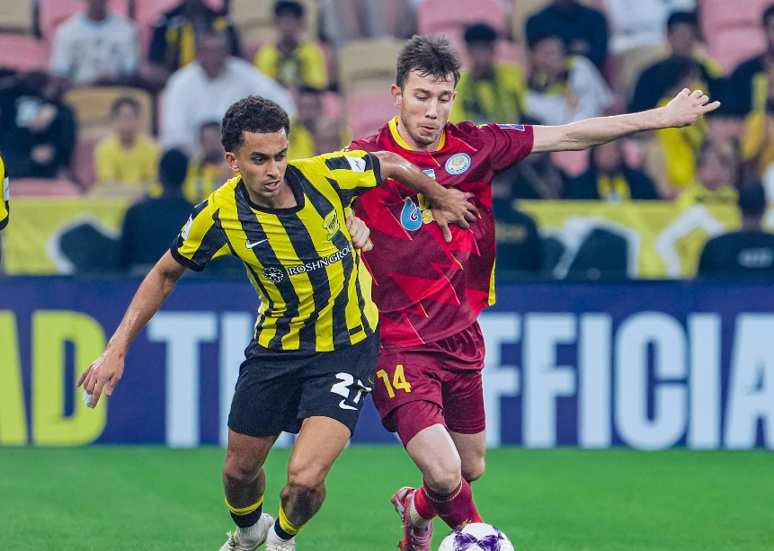 Фрагмент матча "Аль-Иттихад"-"Насаф". Фото пресс-службы "Насафа"