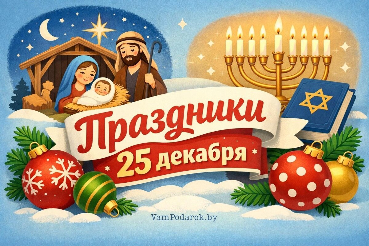 Праздники, именины и народные приметы 25 декабря 2025 года