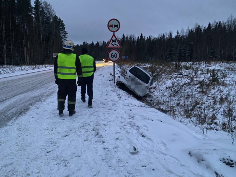    Три человека пострадали в ДТП в Пряжинском районе КарелииГКУ РК "ОПС по Пряжинскому району"