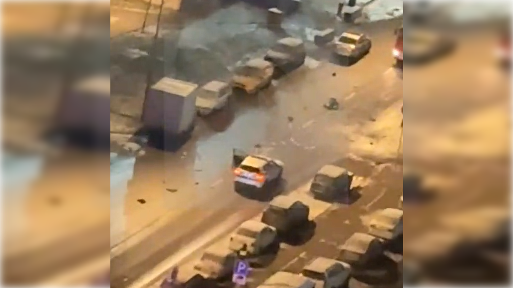 Кадры с места происшествия: РЕН ТВ