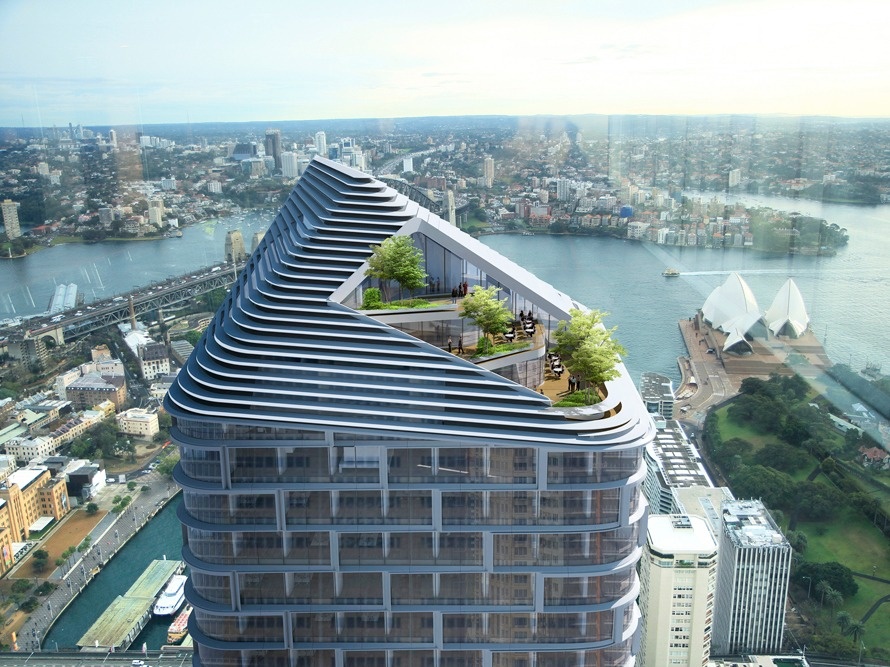 Небоскреб Quay Quarter Tower в Сиднее. Источник: Pinterest (https://ru.pinterest.com/pin/office--314055773994642453/?utm_medium=organic&utm_source=yasmartcamera)