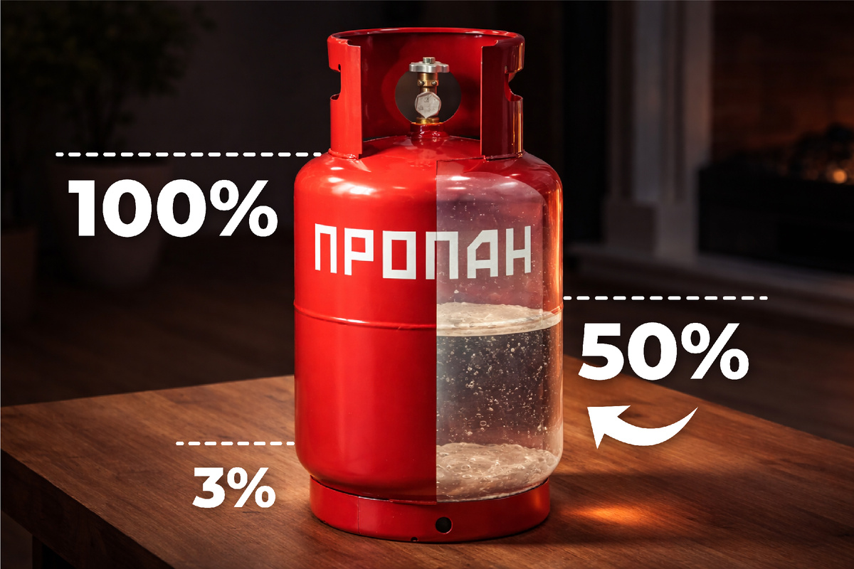 Как понять, что газ в баллоне заканчивается? "АльфаГаз"