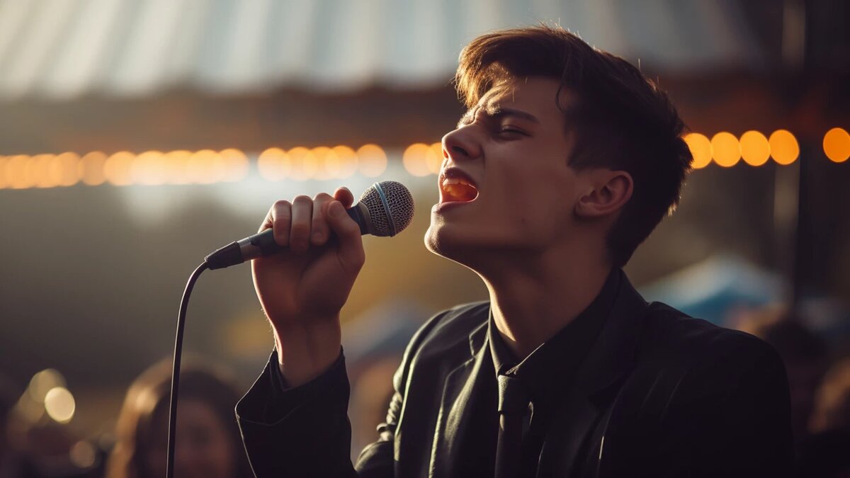 начинающий певец