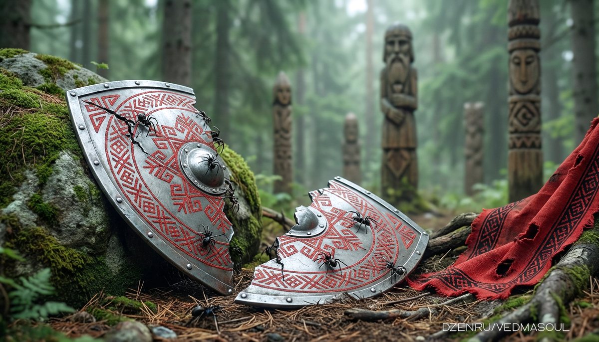 © Авторское изображение @vedmasoul. Cгенерировано ИИ. Защита от порчи, чистка, ритуал